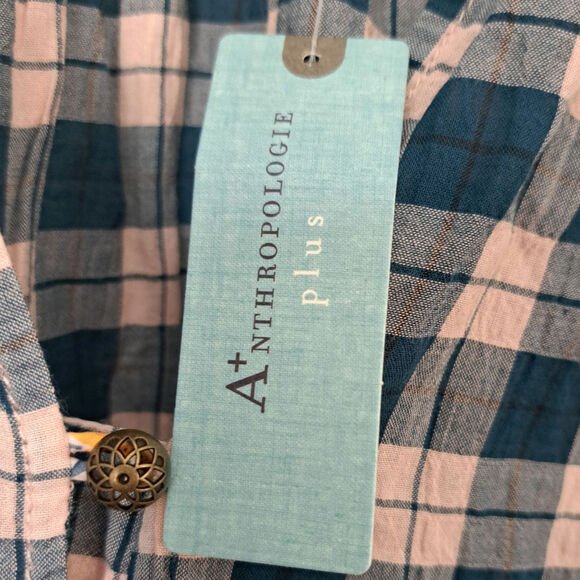 Pilcro Anthropologie Plus The Tavi Long Sleeve Button Shirt - Picture 7 of 10